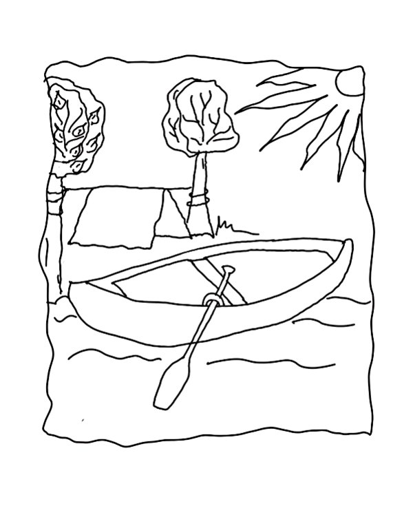 Dibujo para colorear: Temporada de Verano (Naturaleza) #165247 - Dibujos para Colorear e Imprimir Gratis