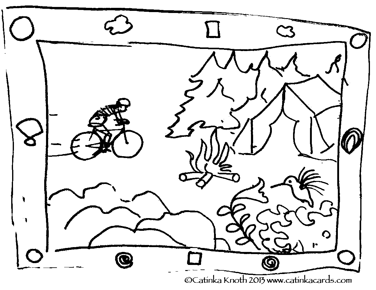 Dibujo para colorear: Temporada de Verano (Naturaleza) #165379 - Dibujos para Colorear e Imprimir Gratis