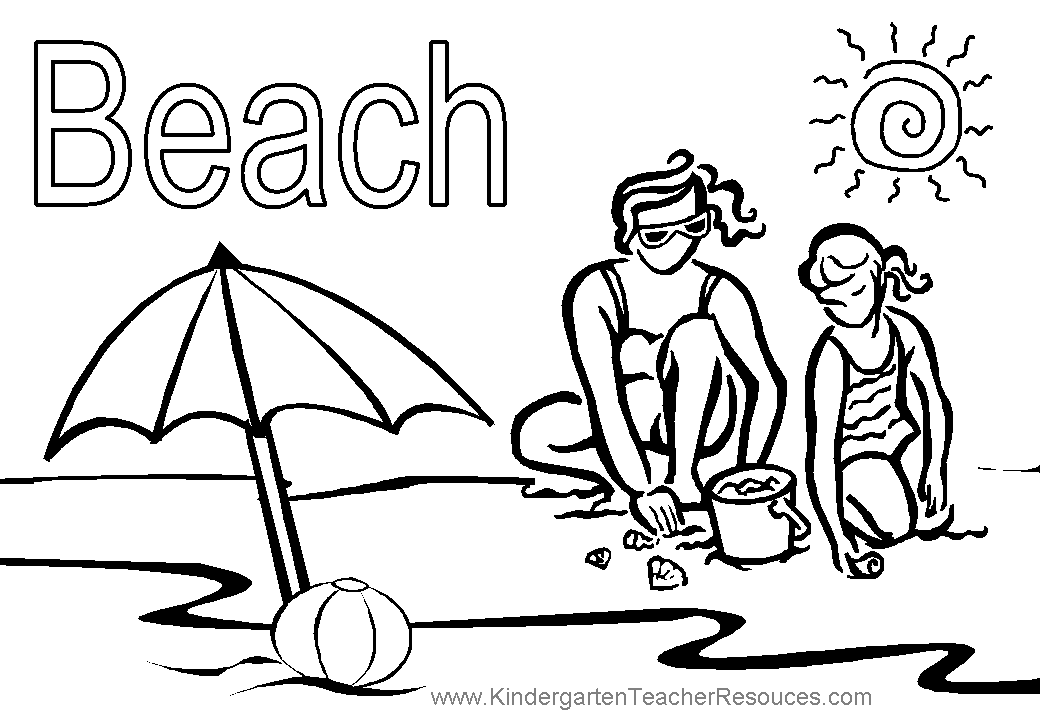 Dibujo para colorear: Temporada de Verano (Naturaleza) #165419 - Dibujos para Colorear e Imprimir Gratis