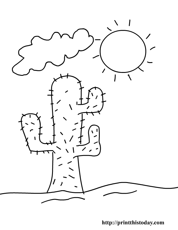 Dibujo para colorear: Temporada de Verano (Naturaleza) #165444 - Dibujos para Colorear e Imprimir Gratis