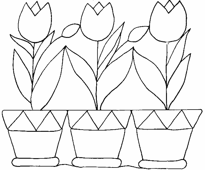 Dibujos de Tulipán #161623 (Naturaleza) para colorear – Páginas imprimibles  gratis
