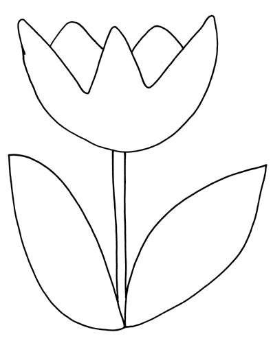 Dibujo para colorear: Tulipán (Naturaleza) #161628 - Dibujos para Colorear e Imprimir Gratis