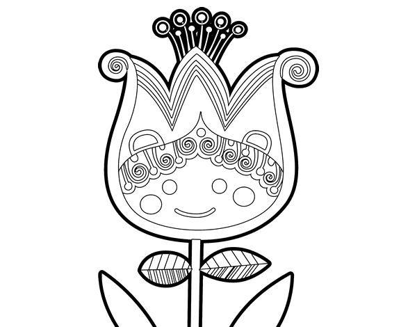 Dibujo para colorear: Tulipán (Naturaleza) #161647 - Dibujos para Colorear e Imprimir Gratis