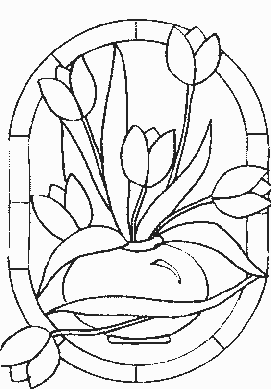 Dibujo para colorear: Tulipán (Naturaleza) #161663 - Dibujos para Colorear e Imprimir Gratis