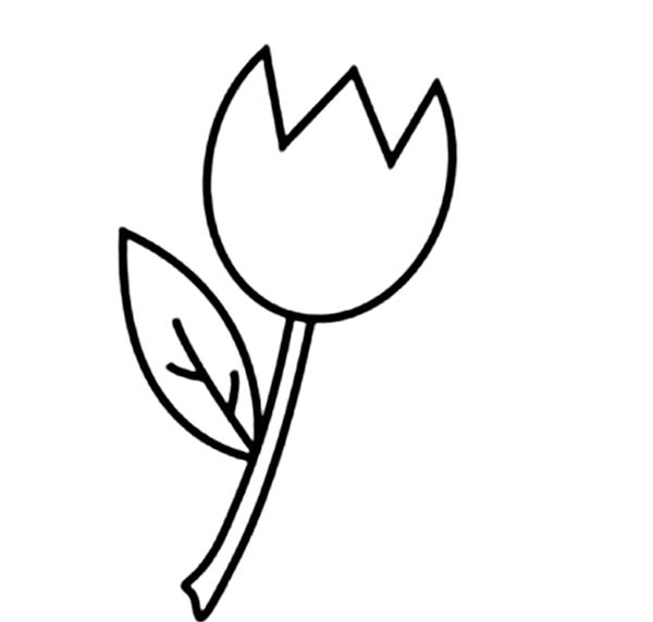 Dibujo para colorear: Tulipán (Naturaleza) #161717 - Dibujos para Colorear e Imprimir Gratis