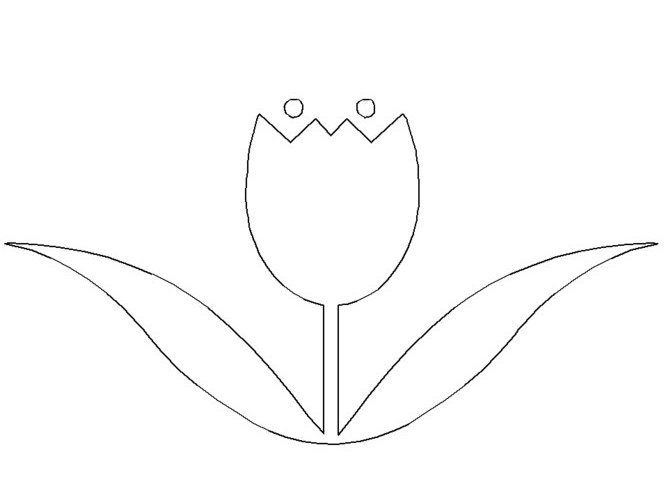 Dibujo para colorear: Tulipán (Naturaleza) #161722 - Dibujos para Colorear e Imprimir Gratis