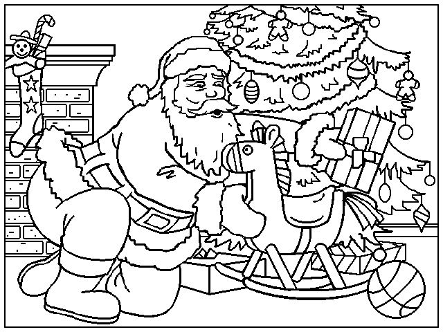 Dibujo para colorear: Arbol de Navidad (Objetos) #167469 - Dibujos para Colorear e Imprimir Gratis