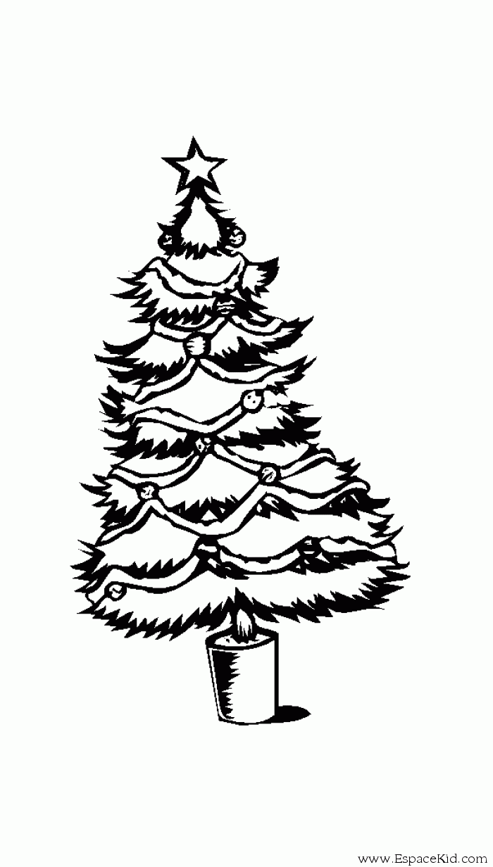 Dibujo para colorear: Arbol de Navidad (Objetos) #167471 - Dibujos para Colorear e Imprimir Gratis