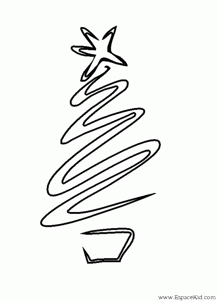 Dibujo para colorear: Arbol de Navidad (Objetos) #167487 - Dibujos para Colorear e Imprimir Gratis