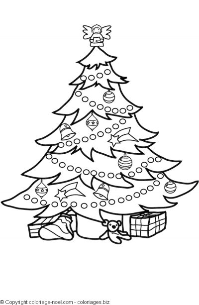 Dibujo para colorear: Arbol de Navidad (Objetos) #167501 - Dibujos para Colorear e Imprimir Gratis