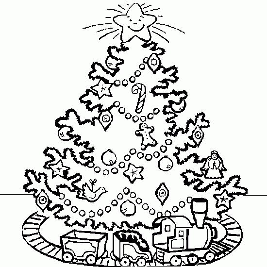 Dibujo para colorear: Arbol de Navidad (Objetos) #167504 - Dibujos para Colorear e Imprimir Gratis
