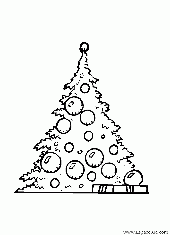 Dibujo para colorear: Arbol de Navidad (Objetos) #167531 - Dibujos para Colorear e Imprimir Gratis