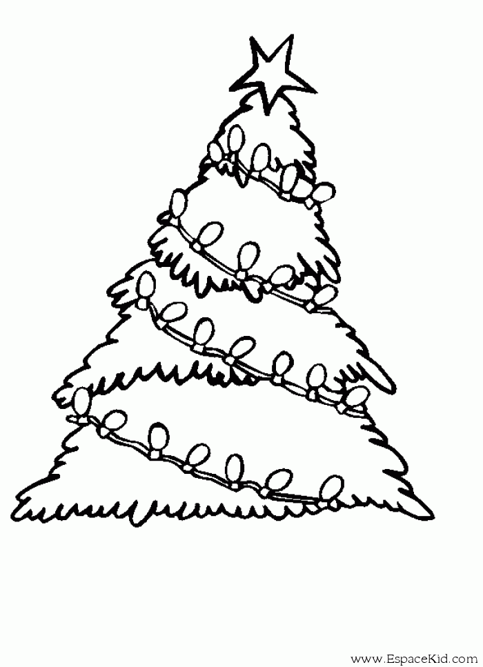 Dibujo para colorear: Arbol de Navidad (Objetos) #167535 - Dibujos para Colorear e Imprimir Gratis