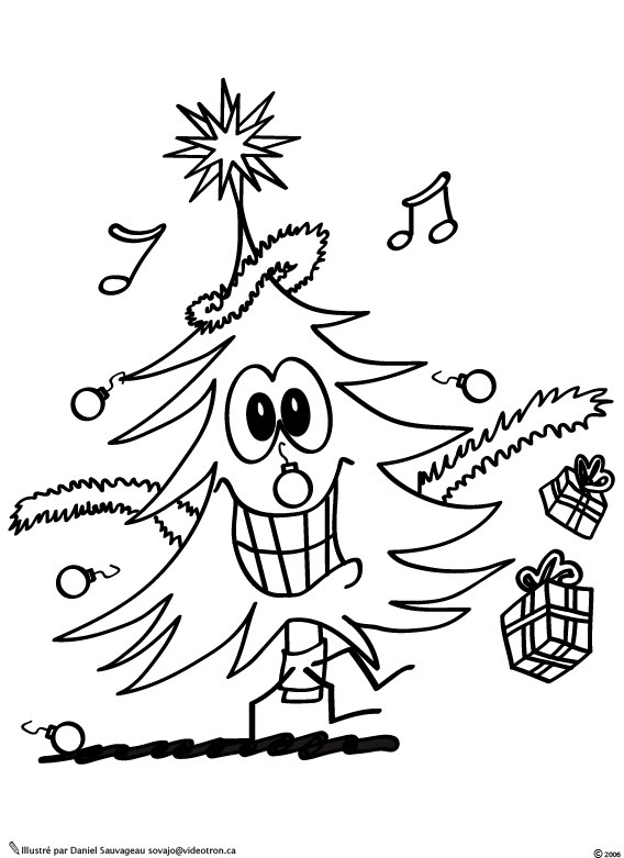 Dibujo para colorear: Arbol de Navidad (Objetos) #167539 - Dibujos para Colorear e Imprimir Gratis