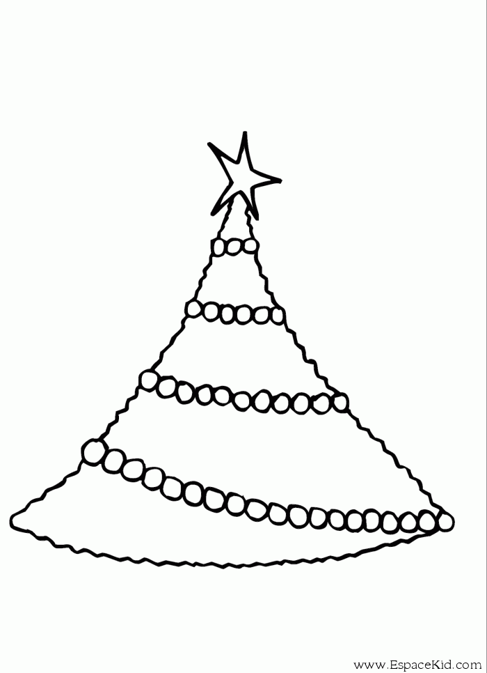 Dibujo para colorear: Arbol de Navidad (Objetos) #167548 - Dibujos para Colorear e Imprimir Gratis