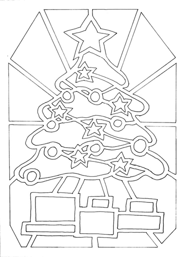 Dibujo para colorear: Arbol de Navidad (Objetos) #167564 - Dibujos para Colorear e Imprimir Gratis