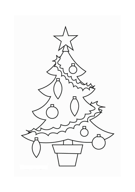 Dibujo para colorear: Arbol de Navidad (Objetos) #167571 - Dibujos para Colorear e Imprimir Gratis