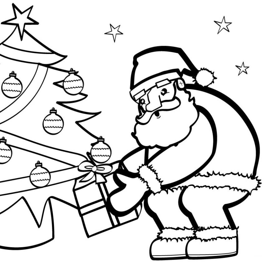 Dibujo para colorear: Arbol de Navidad (Objetos) #167596 - Dibujos para Colorear e Imprimir Gratis