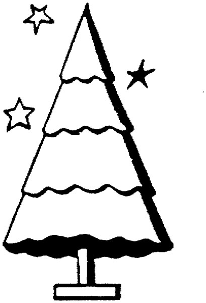 Dibujo para colorear: Arbol de Navidad (Objetos) #167624 - Dibujos para Colorear e Imprimir Gratis