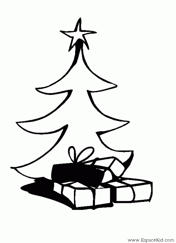 Dibujo para colorear: Arbol de Navidad (Objetos) #167627 - Dibujos para Colorear e Imprimir Gratis