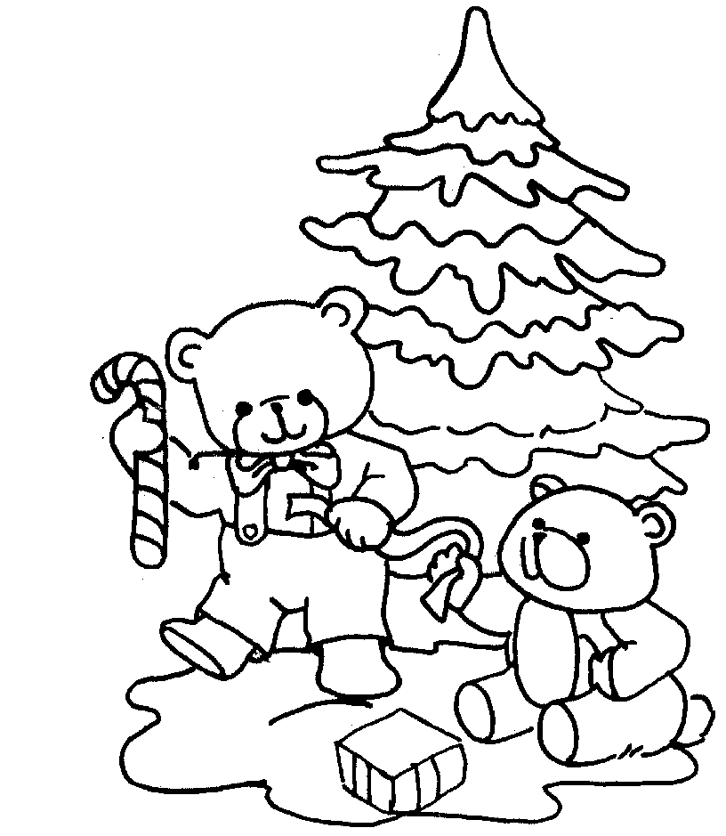 Dibujo para colorear: Arbol de Navidad (Objetos) #167637 - Dibujos para Colorear e Imprimir Gratis