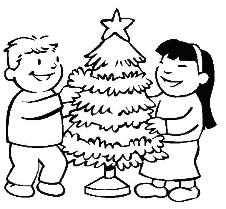 Dibujo para colorear: Arbol de Navidad (Objetos) #167662 - Dibujos para Colorear e Imprimir Gratis