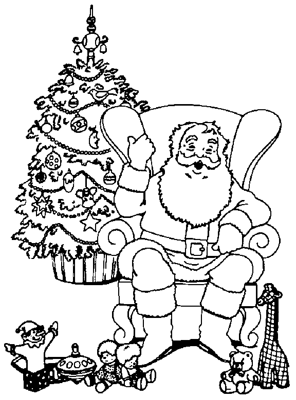 Dibujo para colorear: Arbol de Navidad (Objetos) #167680 - Dibujos para Colorear e Imprimir Gratis