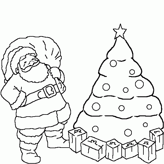 Dibujo para colorear: Arbol de Navidad (Objetos) #167702 - Dibujos para Colorear e Imprimir Gratis