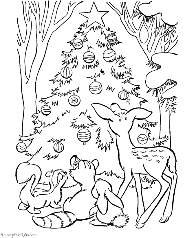 Dibujo para colorear: Arbol de Navidad (Objetos) #167718 - Dibujos para Colorear e Imprimir Gratis