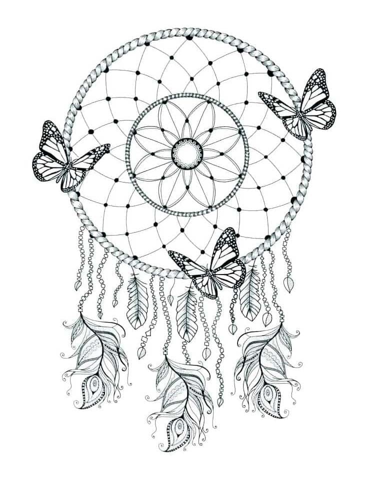 Dibujo gratuito Atrapasueños #207657 de la coleccion Objetos para imprimir