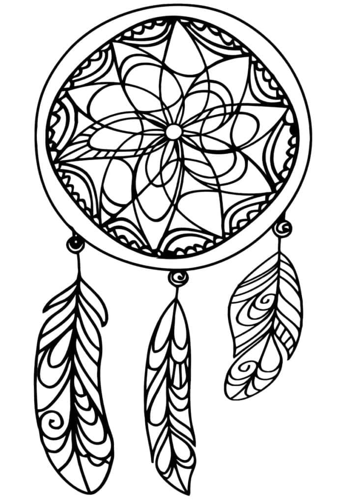 Dibujo gratuito Atrapasueños #207666 de la coleccion Objetos para imprimir