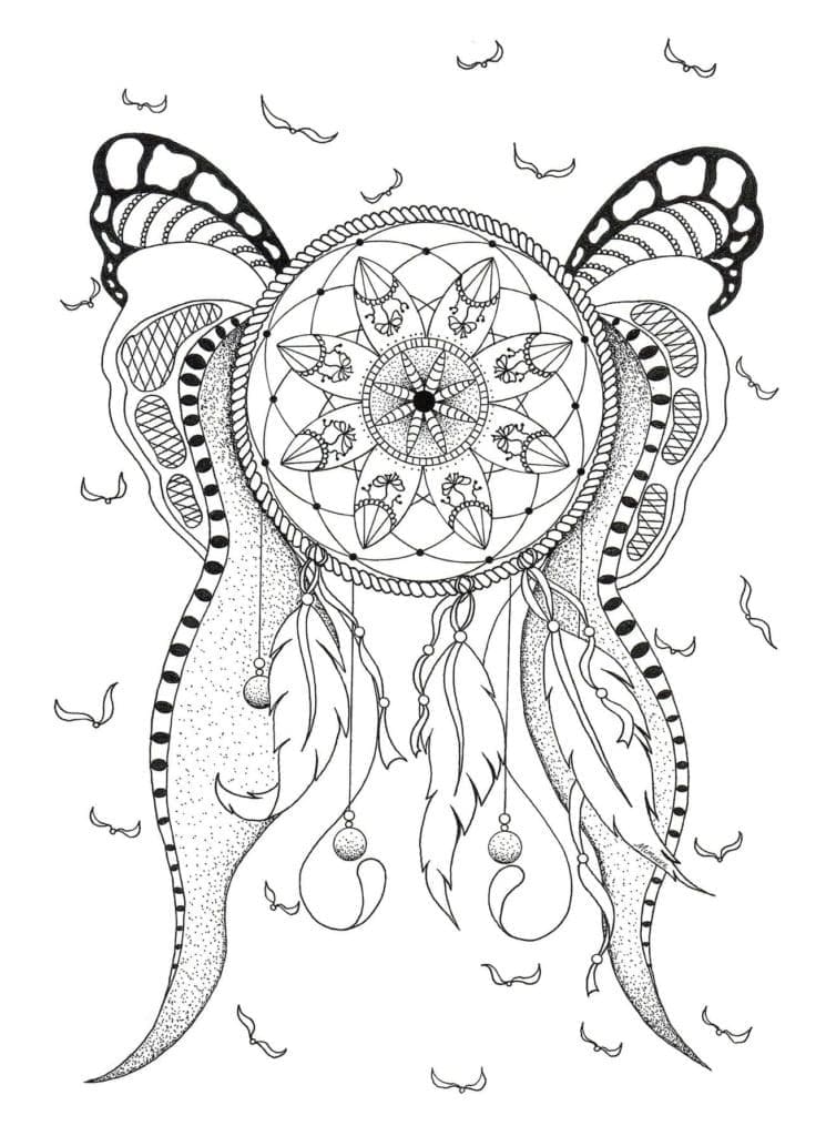 Dibujo gratuito Atrapasueños #207672 de la coleccion Objetos para imprimir