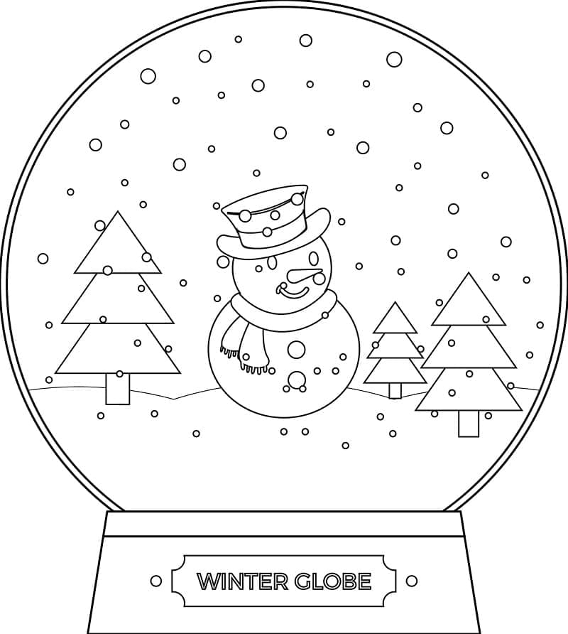 Dibujo para colorear: Bola de Nieve (Objetos) #202625 - Dibujos para Colorear e Imprimir Gratis