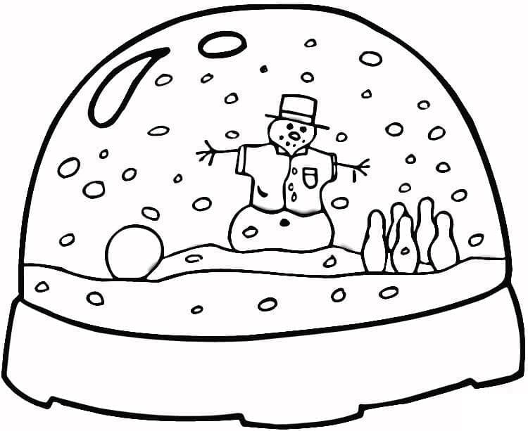 Dibujo para colorear: Bola de Nieve (Objetos) #202644 - Dibujos para Colorear e Imprimir Gratis