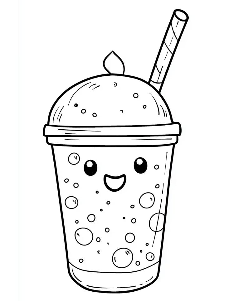 Dibujo gratuito Bubble Tea #221512 de la coleccion Objetos para imprimir