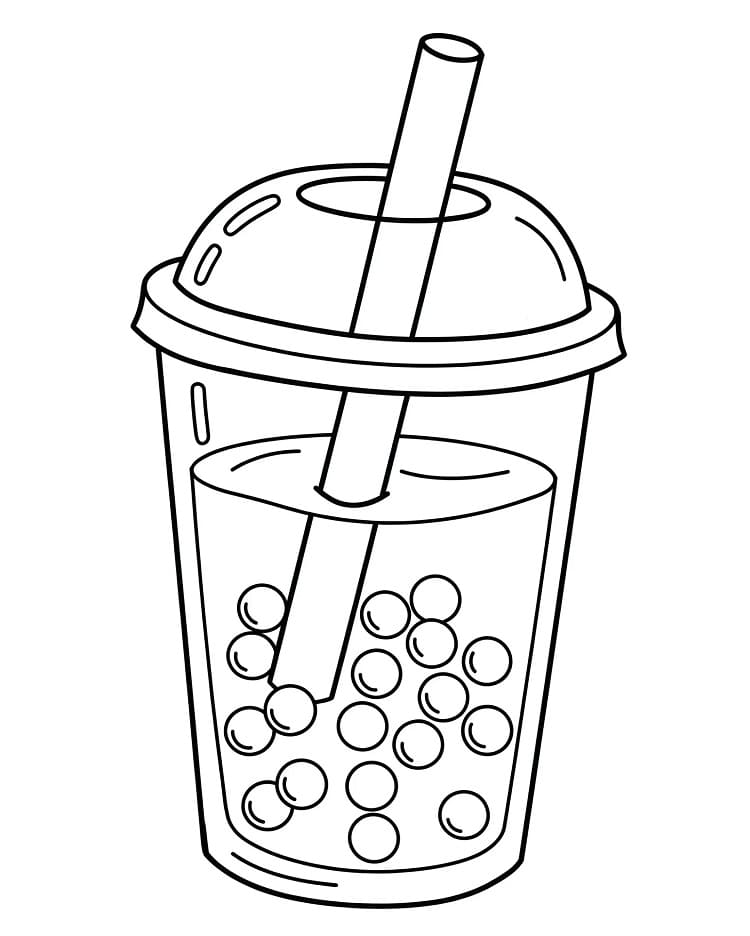 Dibujo gratuito Bubble Tea #221514 de la coleccion Objetos para imprimir