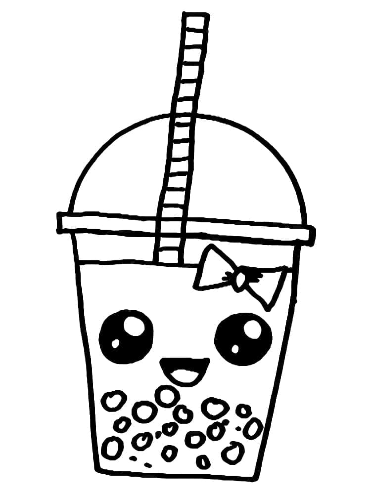 Dibujo gratuito Bubble Tea #221526 de la coleccion Objetos para imprimir