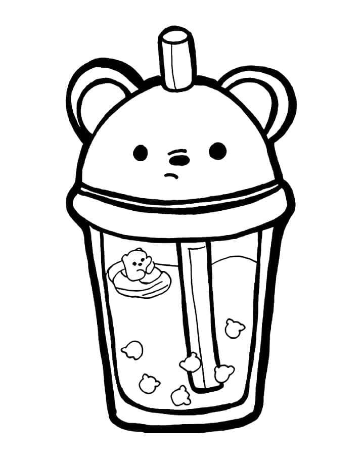 Dibujo gratuito Bubble Tea #221532 de la coleccion Objetos para imprimir