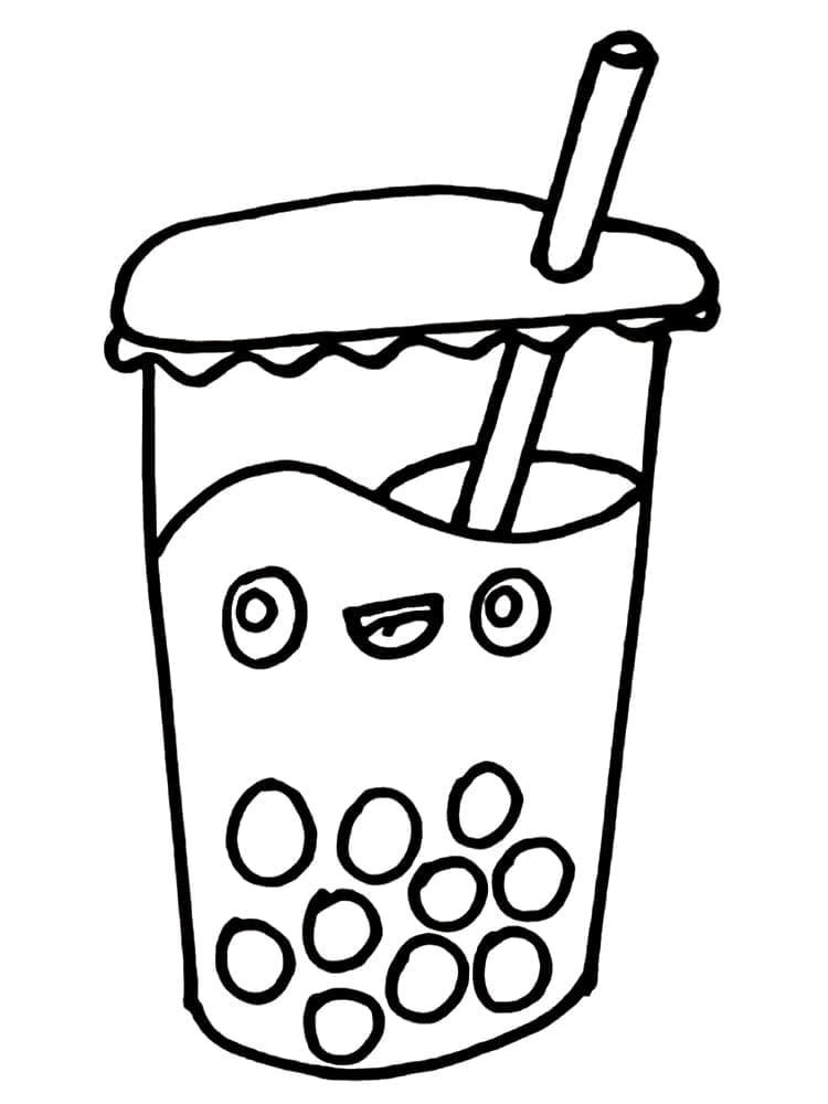 Dibujo gratuito Bubble Tea #221533 de la coleccion Objetos para imprimir