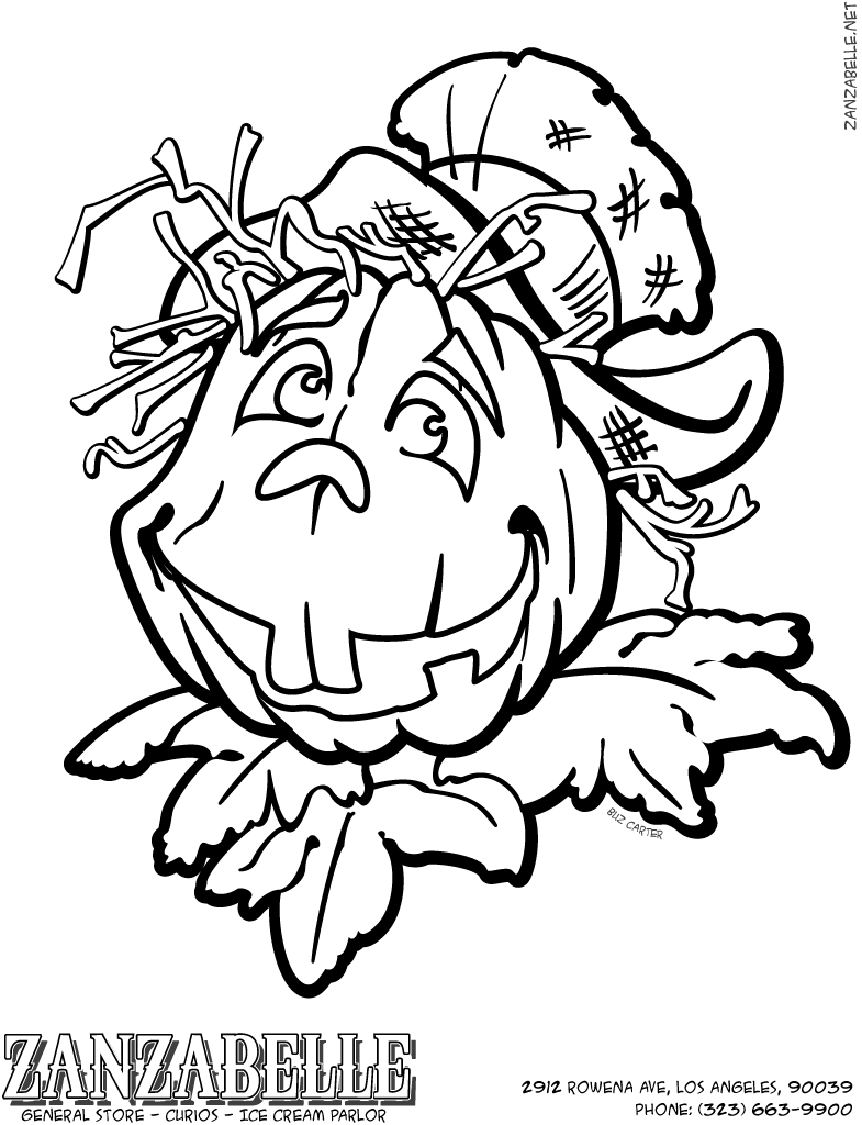 Dibujo para colorear: Calabaza (Objetos) #166968 - Dibujos para Colorear e Imprimir Gratis