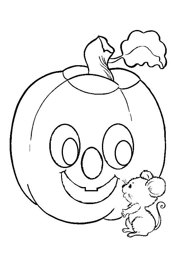 Dibujo para colorear: Calabaza (Objetos) #166977 - Dibujos para Colorear e Imprimir Gratis