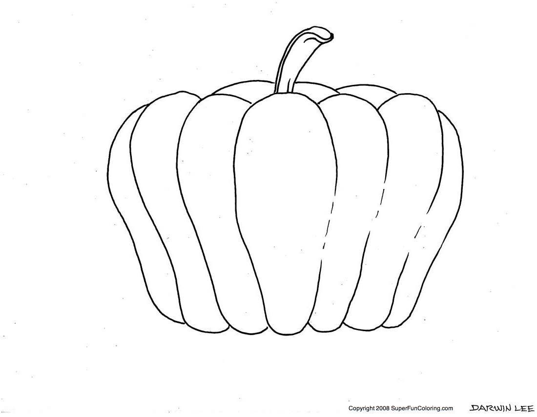 Dibujo para colorear: Calabaza (Objetos) #166985 - Dibujos para Colorear e Imprimir Gratis