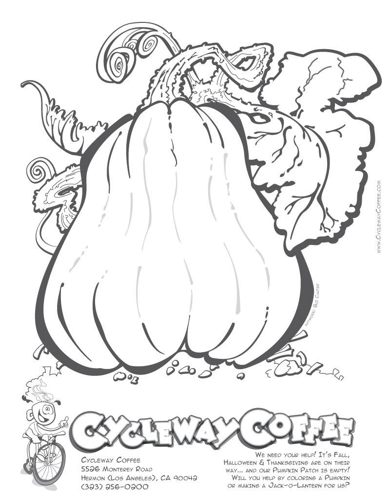 Dibujo para colorear: Calabaza (Objetos) #166999 - Dibujos para Colorear e Imprimir Gratis