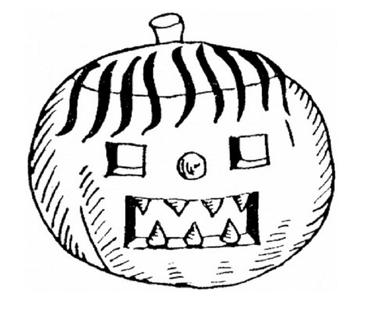 Dibujo para colorear: Calabaza (Objetos) #167009 - Dibujos para Colorear e Imprimir Gratis