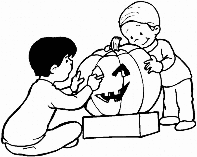 Dibujo para colorear: Calabaza (Objetos) #167014 - Dibujos para Colorear e Imprimir Gratis