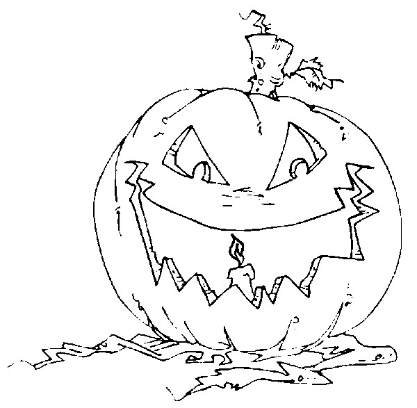 Dibujo para colorear: Calabaza (Objetos) #167039 - Dibujos para Colorear e Imprimir Gratis