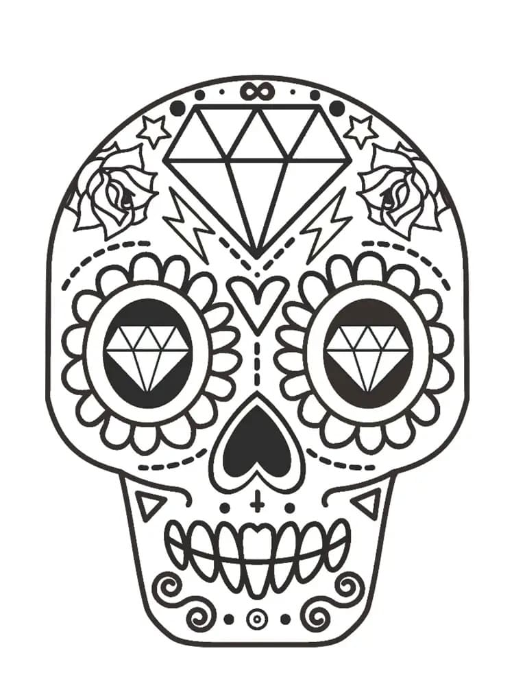 Dibujo gratuito Calavera #181128 de la coleccion Objetos para imprimir