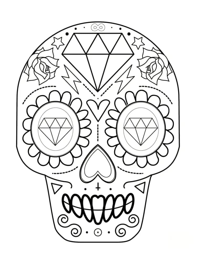 Dibujo gratuito Calavera #181130 de la coleccion Objetos para imprimir