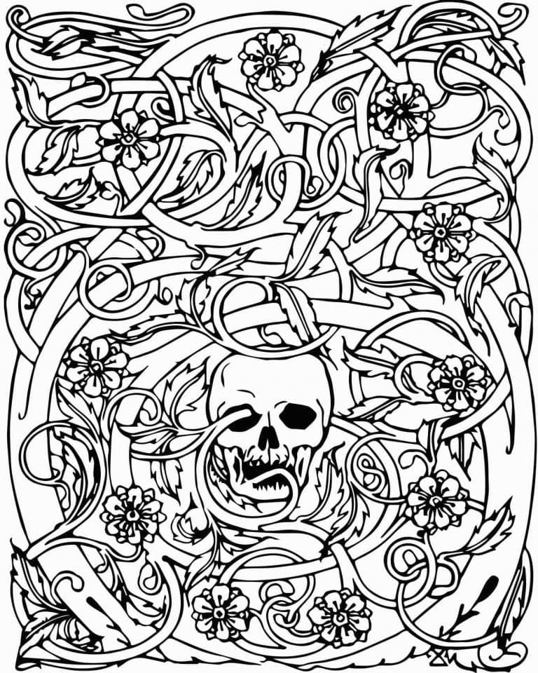 Dibujo gratuito Calavera #204916 de la coleccion Objetos para imprimir