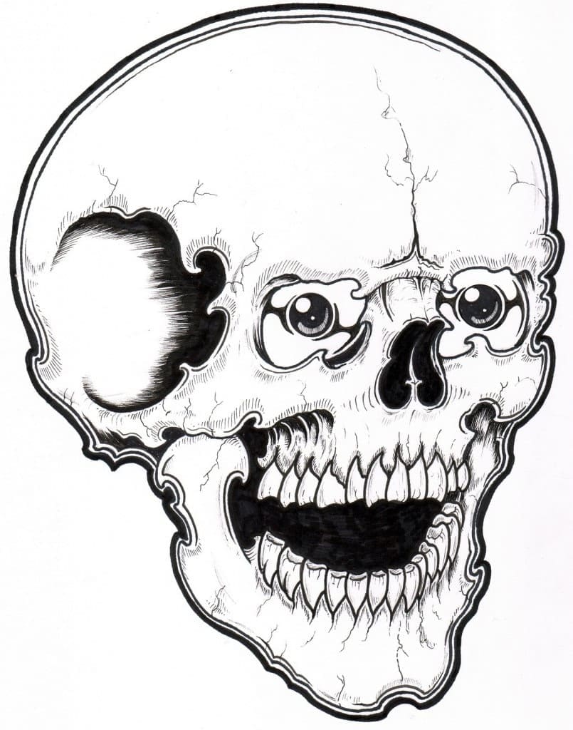 Dibujo gratuito Calavera #204920 de la coleccion Objetos para imprimir